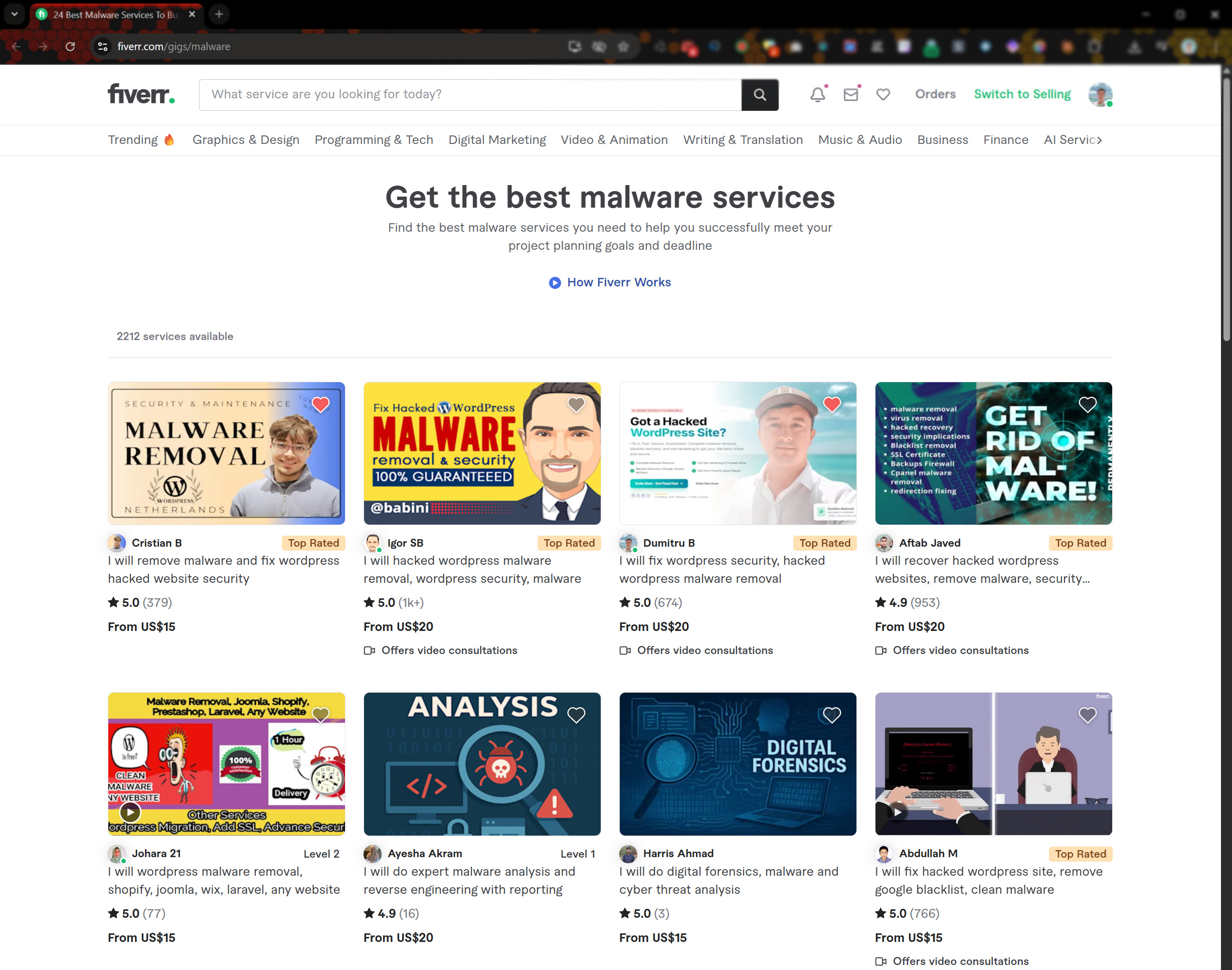Best Malware Gig Top 3 Proof